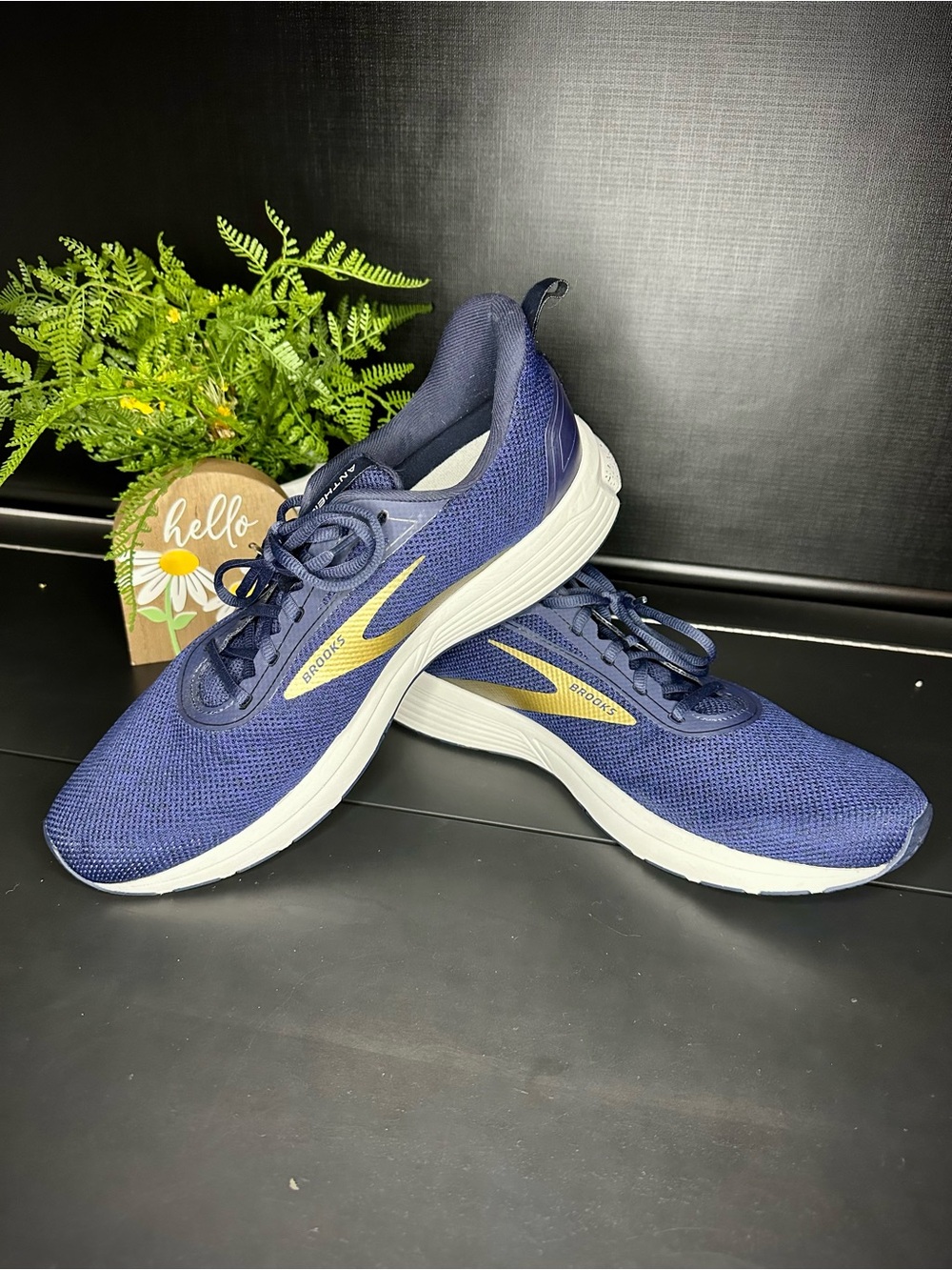 Brooks Navy Anthem 3 Running Shoes Mens Size 14B Medium